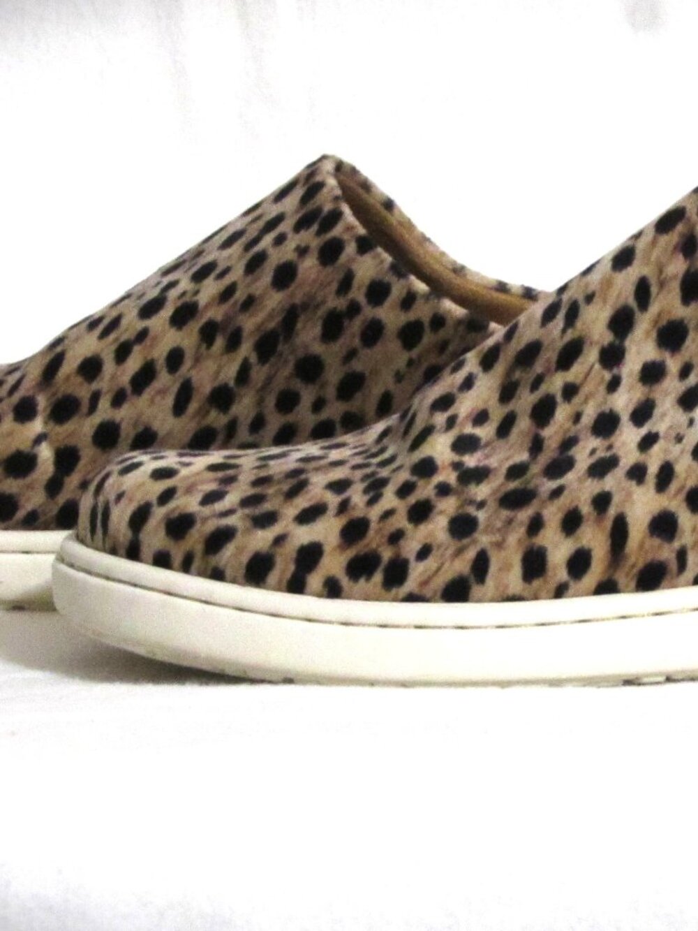 Womens Ladies BORN Leopard Pattern Velvet Sport Slides Clogs Shoes 9 M Orig $140 - Picture 6 of 11